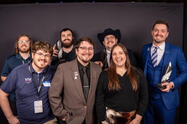 Members of Shenandoah's Esports program pose for a group photo